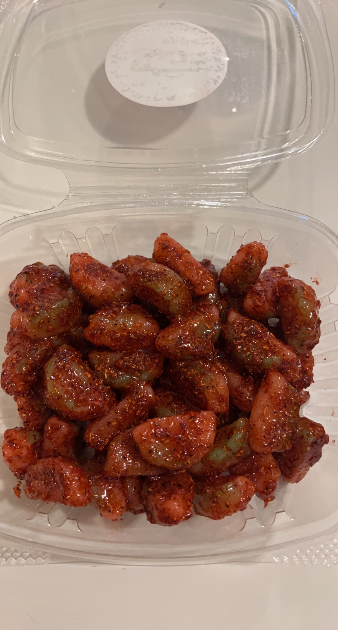 Sour watermelon enchilados