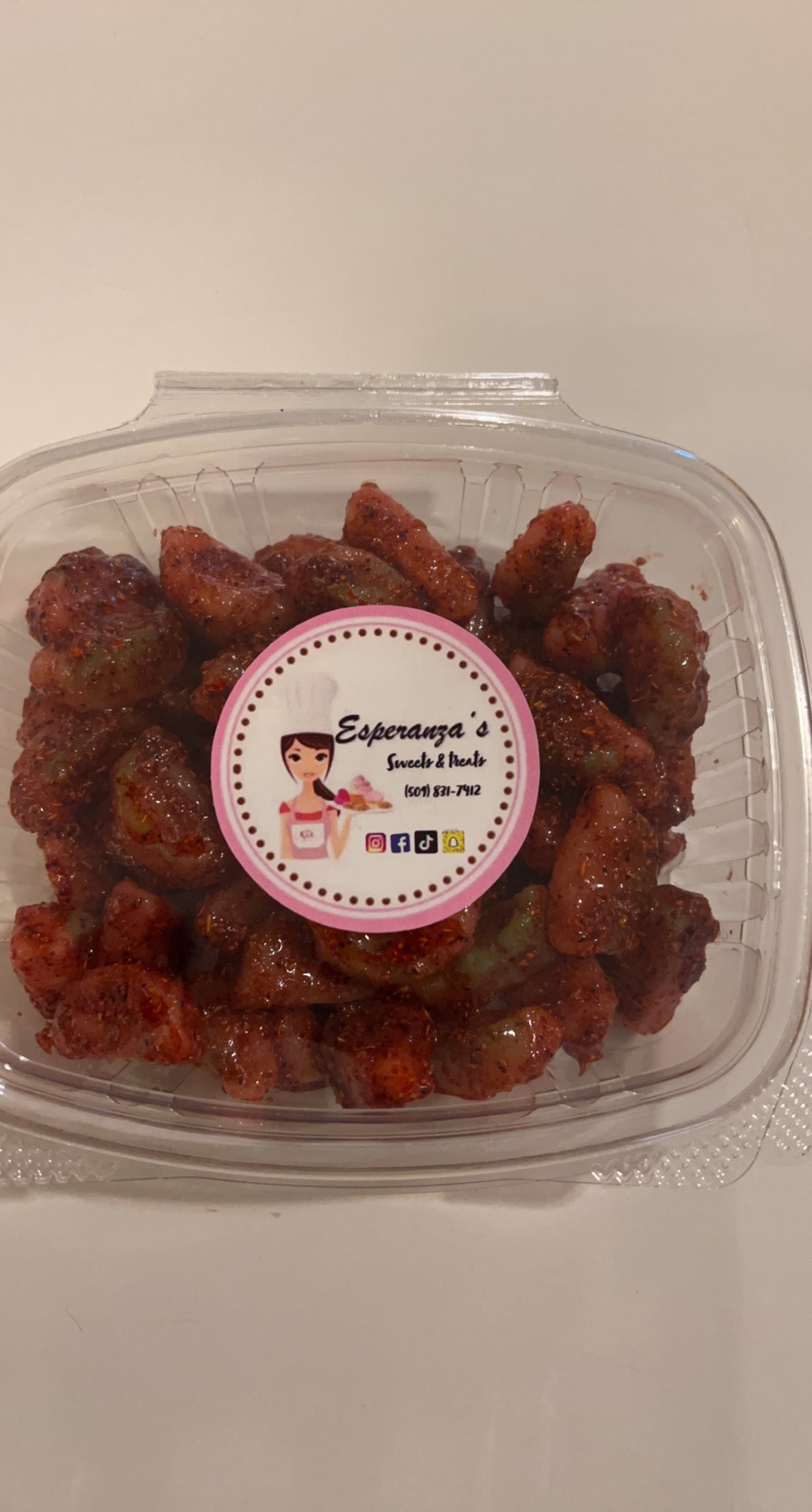Sour watermelon enchilados